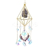 Iron & Natural Amethyst Hanging Suncatchers HJEW-F024-02B-1