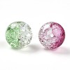 Baking Paint Transparent Crackle Glass Beads DGLA-Q018-10mm-M01-3
