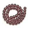 Glass Beads Strands GR10mm02Y-2