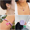 14Pcs 7 Colors Rack Plating Alloy Enamel Pendants ENAM-TA0002-53-8