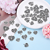 100Pcs 5 Styles Tibetan Style Alloy Pendants TIBE-YW0001-79-5