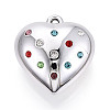 Acrylic & Rhinestone Pendants OACR-T030-41A-1