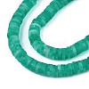 Handmade Polymer Clay Beads Strands CLAY-R089-6mm-166-3