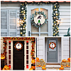 Unfinished Laser Cut Natural Wood Door Hanging Decoration for Front Door Decoration WOOD-GF0001-61-5