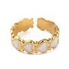 304 Stainless Steel Enamel Cuff Rings LS-RJEW-M171-04G-2