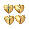 Ion Plating(IP) 304 Stainless Steel Rhinestone Pendants STAS-A104-09G-1