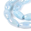 Anti-Tarnish Electroplate Glass Beads Strands EGLA-Q130-02A-05-3