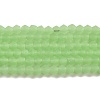 Imitation Jade Frosted Glass Bead Strands EGLA-A039-J2mm-MD01-1