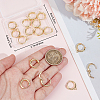 10Pairs Brass Hoop Earrings EJEW-BBC0001-55-3