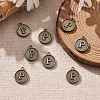 Alloy Pendant Cabochon Settings PALLOY-N156-01P-AB-5