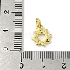 Brass Micro Pave Cubic Zirconia Charms KK-M283-23B-01-3