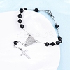 304 Stainless Steel Link Chain Bracelets BJEW-A032-07P-01-5