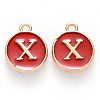 Golden Plated Alloy Charms ENAM-SZ0001-25C-X-2