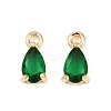 Brass Micro Pave Cubic Zirconia Pendants KK-K374-07G-2