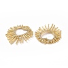 Brass Cubic Zirconia Pendants ZIRC-I062-19G-3