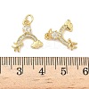 Brass Micro Pave Cubic Zirconia Pendants KK-Z120-30G-3