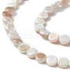 AB Color Plated Natural Freshwater Shell Beads Strands X-BSHE-G033-04-3