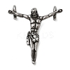 304 Stainless Steel with Rhinestone Pendants STAS-Z179-10AS-1