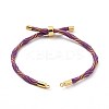 Nylon Cord Silder Bracelets MAK-C003-03G-15-4