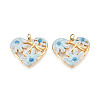 304 Stainless Steel Enamel Pendants STAS-T069-55M-2