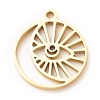 201 Stainless Steel Pendants X-STAS-G258-09G-2