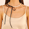 8mm Plastic Pearl Round Beaded Necklaces for Women WH-WG536FD-01-2