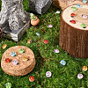 100Pcs 5 Colors Luminous Resin Decoden Cabochons RESI-CP0001-08-3