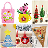 7Pcs 7 Colors Non-woven Felt Fabric DIY-CP0012-69E-4