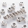 Brass Grade A Rhinestone Spacer Beads RSB037NF-01-1