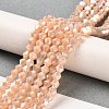 Opaque Solid Color Electroplate Glass Beads Strands X1-GLAA-F029-P4mm-A06-4