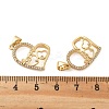 Brass Micro Pave Cubic Zirconia Pendants KK-R229-11G-B-3