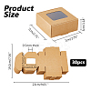 Kraft Paper Candy Storage Box CON-WH0084-90A-2