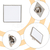 10 Sets Sublimation Blank Brooch Pins FIND-SP0004-08B-4