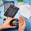 20Pcs 2 Colors Rectangle Laser Star Plastic Yin-yang Zip Top Gift Bags OPP-TA0001-13-6