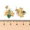 304 Stainless Steel Micro Pave Cubic Zirconia Bowknot Dangle Stud Earrings LS-EJEW-U065-03G-02-3