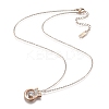 304 Stainless Steel Pendant Necklaces NJEW-H207-20-4