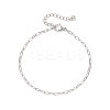 304 Stainless Steel Paperclip Chain Bracelets for Women BJEW-JB12535-2