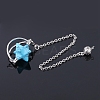 Synthetic Turquoise Pointed Dowsing Pendulums PW-WGDD9D6-10-1