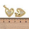 Brass Micro Pave Cubic Zirconia Pendants KK-I358-068G-01-3