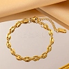 316 Surgical Stainless Steel Chain Bracelets LS-BJEW-P349-03C-G-1