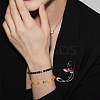 8Pcs 8 Style Natural & Synthetic Mixed Gemstone & Evil Eye Round Beaded Stretch Bracelets Set BJEW-FI0001-48-7