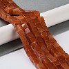 Natural Dyed White Jade Beads Strands G-Q008-C01-01A-2