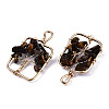 Natural Tiger Eye Pendants G-T131-93-3