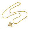 201 Stainless Steel Pendant Necklaces NJEW-H030-06G-2