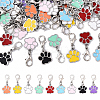 45Pcs 9 Styles Alloy Enamel Pendant Decorations HJEW-YW00146-1