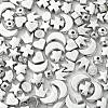 200Pcs 10 Styles Tibetan Style Alloy Beads TIBEB-CJ0001-25-4