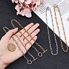 4Pcs 2 Colors 304 Stainless Steel Figaro Chains Necklace NJEW-UN0001-33-2