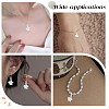 5Pcs 925 Sterling Silver Flower Charms with Jump Rings with 1Pc Double Sided Suede Fabric Silver Polishing Cloth FIND-BBC0015-93-6