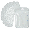 50Pcs Glitter Heart Holographic Plastic Yin-yang Zip Top Gift Bags OPP-YW0001-09A-1