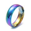 Ion Plating(IP) 304 Stainless Steel Flat Plain Band Rings STAS-I160-A-22mm-M-1
